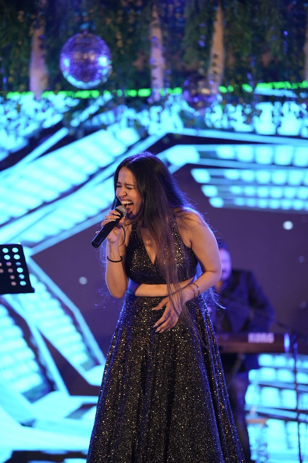 Aishwarya Anand during a professional photo session or event appearance