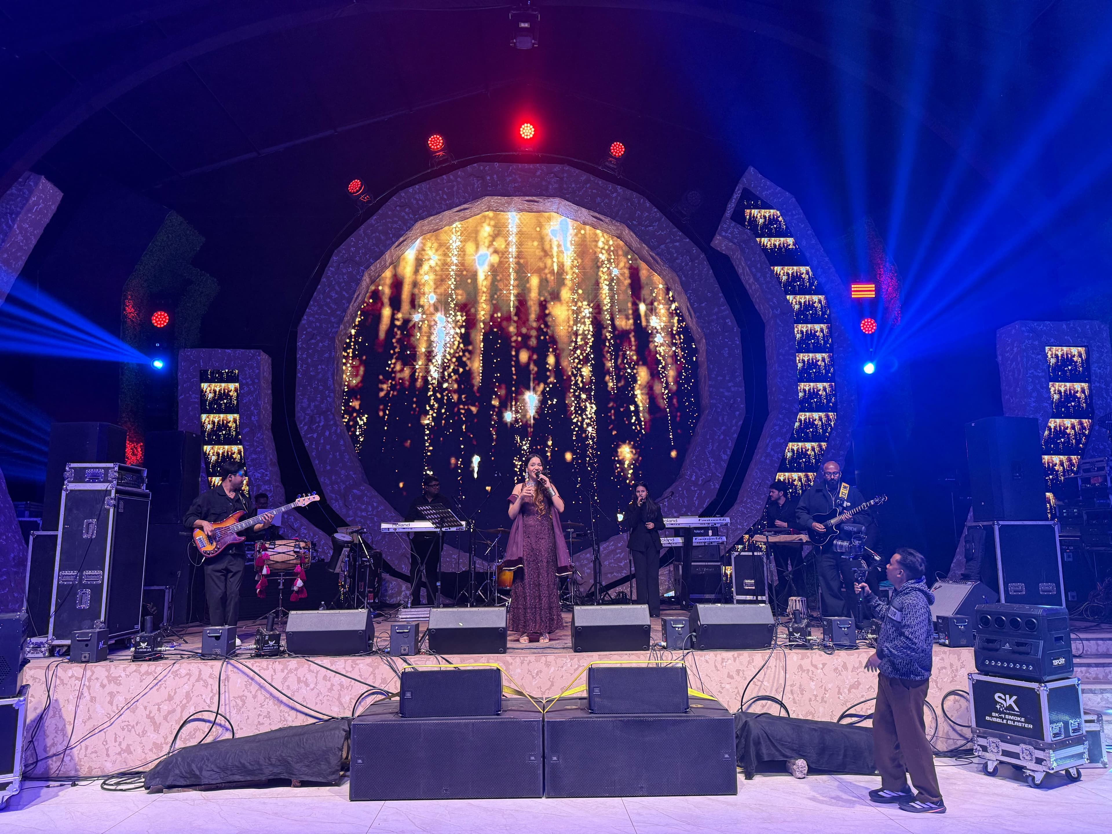 Aishwarya Anand at a promotional event or concert launch